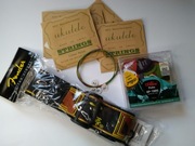 OKAZJA Kolorowe struny do ukulele X5+ kostki x100 +pasek NOWE