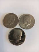 zestaw half dollar Kennedy 1972,1976 S,1979 S USA