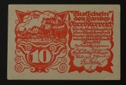 Notgeld Austria miasto Linz 10 Heller 1921