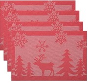 Podkładki dekoracyjne na stół renifer choinki merry christmas 8szt