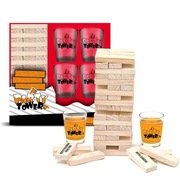 Imprezowa Jenga z kieliszkami