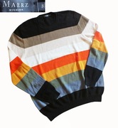 Maerz cudny bawełniany w kolorowe pasy r.56