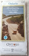 Mapa - prowincja ONTARIO (Canada)- ,drogowa,stan-db