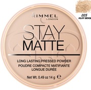 RIMMEL STAY MATTE PUDER MATUJĄCY SILKY BEIGE 005