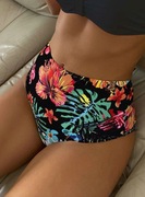 NOWY strój kąpielowy dół majtki w kwiaty  S 36