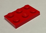 Lego 3021 płytka 2x3 czerwony - 4 sztuki !