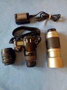 zestaw Aparat nikon D80, dwa obiektywy, ładowarka, bateria, karta