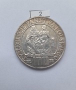 Moneta 100 złotych - Mieszko i Dąbrówka - 1966 rok.