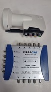 Multiswitch Megasat + konwerter Quattro Inverto instalacja TV