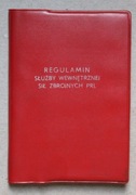 1478 Regulamin Służby Wewnętrznej Sił Zbrojnych PRL 1970