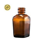 Kwadratowa butelka szklana zakraplacz z pipetą 20 ml – brązowa do olejku