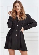 Sukienka marynarkowa z plisowanym tyłem