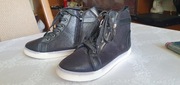 Trampki Sneakersy do kostki damskie 36 Czarne