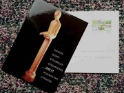 Wisława SZYMBORSKA, autograf, prywatna korespondencja, kartka koperta, 1998