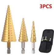 Wiertło stopniowe HSS z powłoką tytanową – profesjonalne do wiercenia