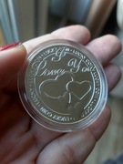 MIŁOŚĆ Moneta okazjonalna, walentynki, ślub, Dzień kobiet, Dzień matki