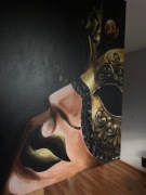 Obraz olejny kobieta w masce i koń a cieniu - bajkowa tranzakcja