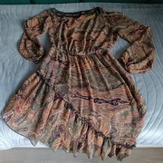 Sukienka kolorowa letnia - 42 - nowa (dostawa gratis)