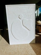 Obraz relief 3d strukturalny gipsowy japandi abstrakcja geometryczny 