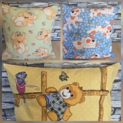 Poszewka dwustronna na poduszkę 40x40cm dziecięce wzory 