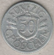 Austria 50 groschen groszy 1946 - 22 mm - nr 1