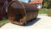 Sauna ogrodowa bania beczka fińska S4 Panorama