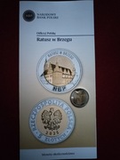 5zl .6szt z 3 folderami. Ratusz w Brzegu mennicze.