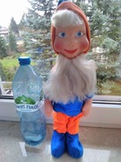 Stara zabawka z czasów Prl kolekcja pajac krasnoludek