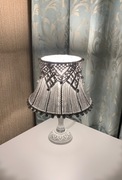 Klosz Abażur makrama lampa stołowa Shabby Chic