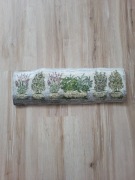 Deska ozdobna kwiaty rośliny zioła na prezent