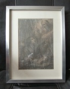 1926r.kartka z książki "M.Kopernik rozmowa z Bogiem"rama oszklona wys42,5cm