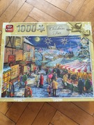 Puzzle używane 1000 elementów Christmas Fair kompletne