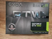 EVGA GTX 1060 FTW+ 6GB – wersja Gaming, BOX, bardzo dobry stan
