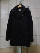 płaszcz męski M czarny Poolman 1989 Denim krótki płaszcz dyplomatka kurt