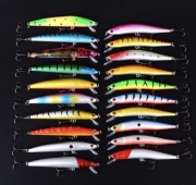 Zestaw 20 woblerów wędkarskich - bajeczny wybór kolorów