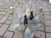 Butelki na oliwę,ocet,wino 9 sztuk