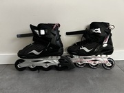 Rolki damskie blackwheels race czarno-różowe r. 42 ochraniacze w zestawie