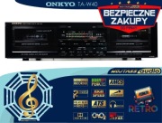 Deck ONKYO TA-W40 MAGNETOFON  HX PRO Repeat A-B Dolby B C AMCS Japan