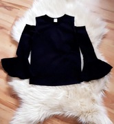 SHEIN Tshirt dla dziewczynek wycięte zmarszczony prosty casual