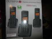Olympia telefon bezprzewodowy 3 sluchawki do domu biura
