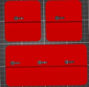 Zestaw trzech uchwytów do montażu płyt G-K regipsów (jedn duży, dwa małe)