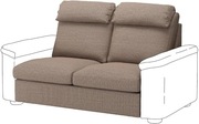 Pokrycie POKROWIEC do sofy IKEA LIDHULT 2 OSOBOWA NIEROZKŁADANA BEŻ 