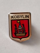Herb miasta Kobylin przypinka pin odznaka wpinka