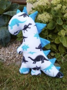 Poduszka przytulanka dinozaur turkusowy