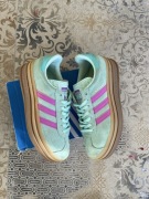 Buty damskie Adidas gazelle indoor bold 37.5 23.5cm skórzane Turqoise