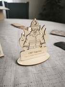 Drewniana Kartka Świąteczna 3D STRAŻAK + Grawer | Prezent OSP PSP 