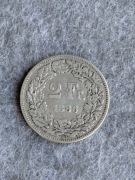 Szwajcaria 2 franki 1886 srebro