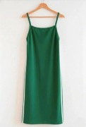 Letnia wakacyjna sukienka na ramiączkach rozmiar XS przyległa białe paski