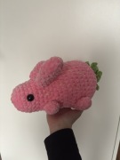 Strawberry bunny, króliczek handmade