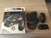 Zestaw gamingowy klawiatura przewodowa + przewodowa mysz optyczna PS4